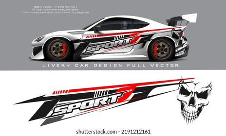 car livery graphic vector. abstract grunge background design for vehicle vinyl wrap and car branding