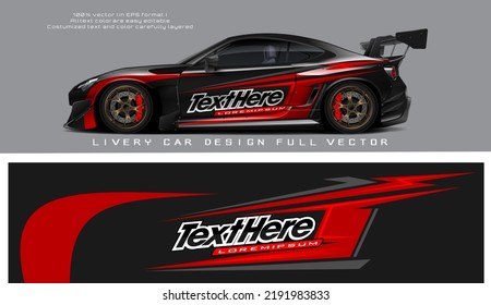 car livery graphic vector. abstract grunge background design for vehicle vinyl wrap and car branding