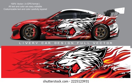 car livery graphic vector. abstract grunge background design for vehicle vinyl wrap and car branding	