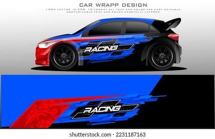 car livery graphic vector. abstract grunge background design for vehicle vinyl wrap and car branding