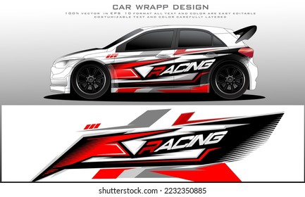 car livery graphic vector. abstract grunge background design for vehicle vinyl wrap and car branding