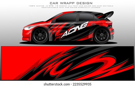 car livery graphic vector. abstract grunge background design for vehicle vinyl wrap and car branding