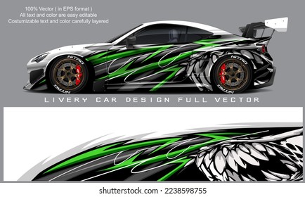 car livery graphic vector. abstract grunge background design for vehicle vinyl wrap and car branding