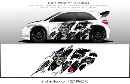 car livery graphic vector. abstract grunge background design for vehicle vinyl wrap and car branding