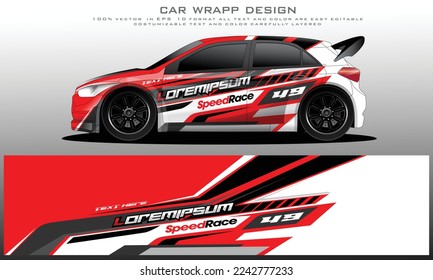 car livery graphic vector. abstract grunge background design for vehicle vinyl wrap and car branding