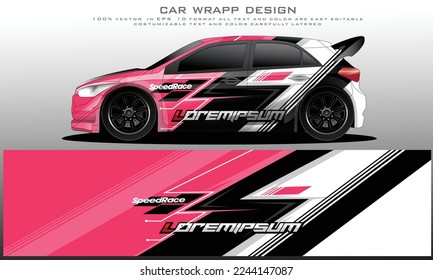 car livery graphic vector. abstract grunge background design for vehicle vinyl wrap and car branding