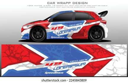 car livery graphic vector. abstract grunge background design for vehicle vinyl wrap and car branding