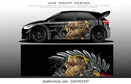 vector gráfico de limuy de coche. diseño de fondo de grunge abstracto para envoltura de vinilo y marca de coches