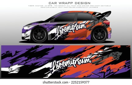 car livery graphic vector. abstract grunge background design for vehicle vinyl wrap and car branding