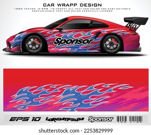 car livery graphic vector. abstract grunge background design for vehicle vinyl wrap and car branding