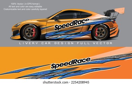 car livery graphic vector. abstract grunge background design for vehicle vinyl wrap and car branding