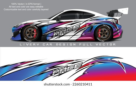 car livery graphic vector. abstract grunge background design for vehicle vinyl wrap and car branding