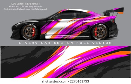 car livery graphic vector. abstract grunge background design for vehicle vinyl wrap and car branding