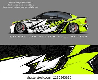 Car livery graphic vector. abstract grunge background design for vehicle vinyl wrap and car branding