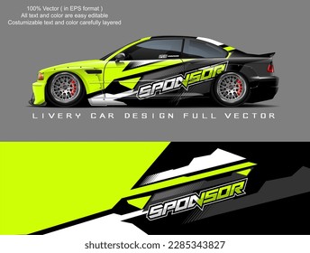 Car livery graphic vector. abstract grunge background design for vehicle vinyl wrap and car branding