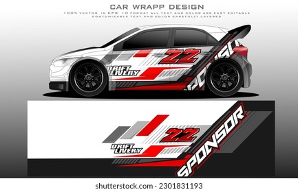 car livery graphic vector. abstract grunge background design for vehicle vinyl wrap and car branding