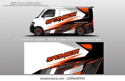 car livery graphic vector. abstract grunge background design for vehicle vinyl wrap and car branding