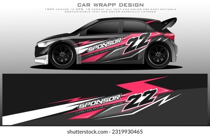 car livery graphic vector. abstract grunge background design for vehicle vinyl wrap and car branding