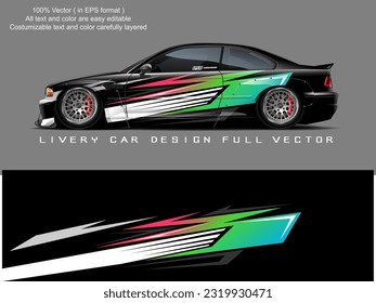 vector gráfico de limuy de coche. diseño de fondo de grunge abstracto para envoltura de vinilo y marca de coches