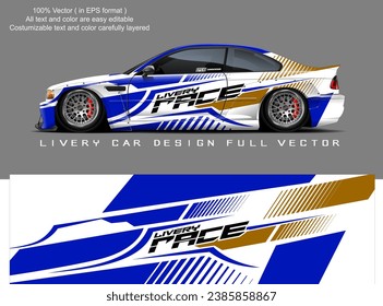 car livery graphic vector. abstract grunge background design for vehicle vinyl wrap and car branding