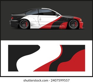 car livery graphic vector. abstract grunge background design for vehicle
