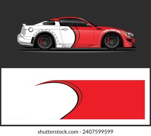 car livery graphic vector. abstract grunge background design for vehicle