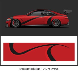 car livery graphic vector. abstract grunge background design for vehicle