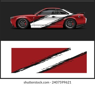 car livery graphic vector. abstract grunge background design for vehicle