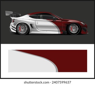 car livery graphic vector. abstract grunge background design for vehicle