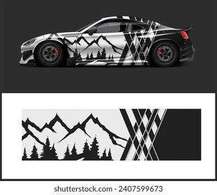car livery graphic vector. abstract grunge background design for vehicle