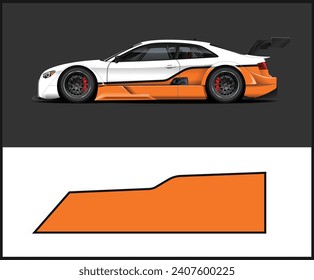 car livery graphic vector. abstract grunge background design for vehicle