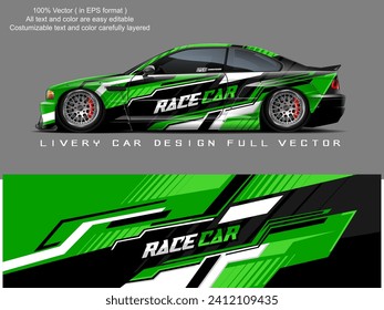 car livery graphic vector. abstract grunge background design for vehicle vinyl wrap and car branding