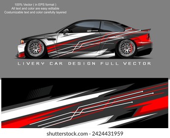 car livery graphic vector. abstract grunge background design for vehicle vinyl wrap and car branding