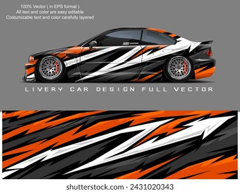 car livery graphic vector. abstract grunge background design for vehicle vinyl wrap and car branding