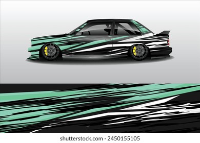 car livery graphic vector. abstract grunge background design for vehicle vinyl wrap