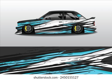 car livery graphic vector. abstract grunge background design for vehicle vinyl wrap