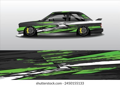 car livery graphic vector. abstract grunge background design for vehicle vinyl wrap