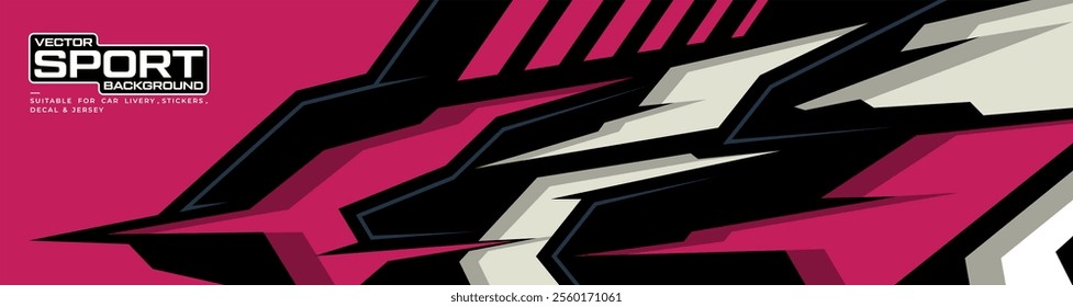 car livery graphic vector. abstract background design for vehicle vinyl wrap and car branding