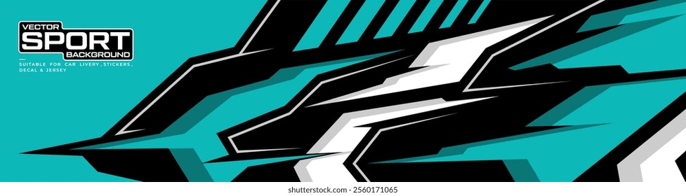 car livery graphic vector. abstract background design for vehicle vinyl wrap and car branding