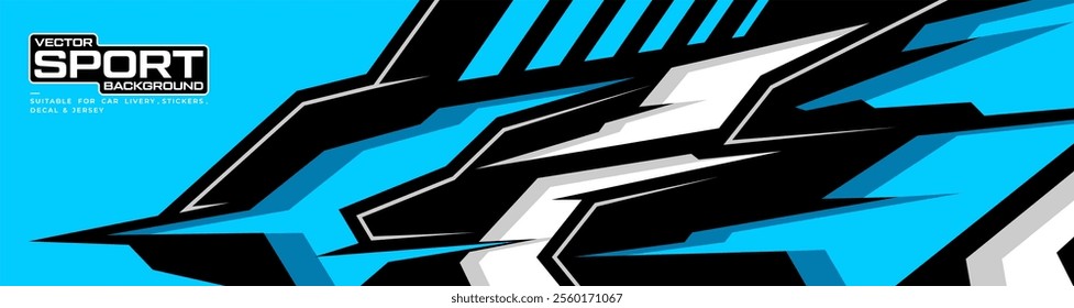 car livery graphic vector. abstract background design for vehicle vinyl wrap and car branding