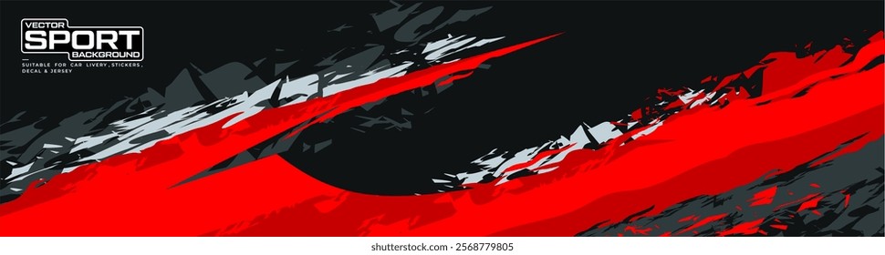 car livery graphic vector. abstract grunge background design for vehicle vinyl wrap and car branding