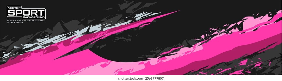 car livery graphic vector. abstract grunge background design for vehicle vinyl wrap and car branding