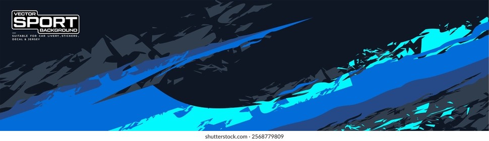 car livery graphic vector. abstract grunge background design for vehicle vinyl wrap and car branding