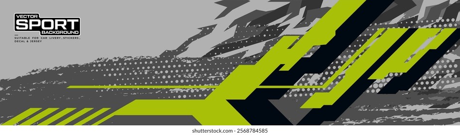 car livery graphic vector. abstract grunge background design for vehicle vinyl wrap and car branding