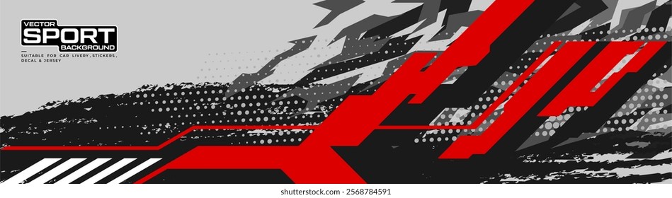 car livery graphic vector. abstract grunge background design for vehicle vinyl wrap and car branding