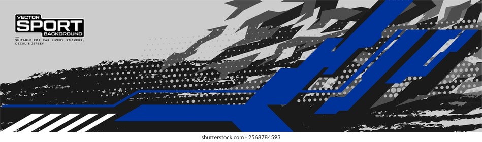 car livery graphic vector. abstract grunge background design for vehicle vinyl wrap and car branding