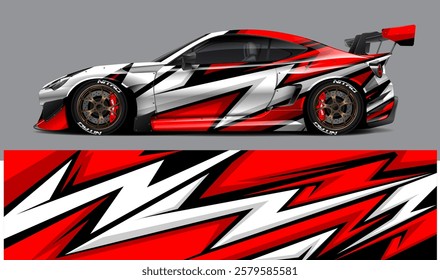  car livery graphic vector. abstract grunge background design for vehicle vinyl wrap and car branding