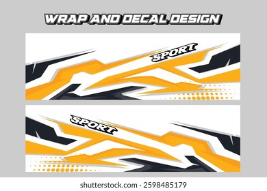 car livery graphic vector. abstract grunge background design for vehicle vinyl wrap and car branding EPS 10