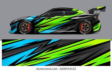 car livery graphic vector. abstract grunge background design for vehicle vinyl wrap and car branding
