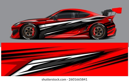 car livery graphic vector. abstract grunge background design for vehicle vinyl wrap and car branding